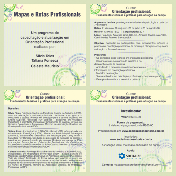 Curso Mapas e Rotas Profissionais